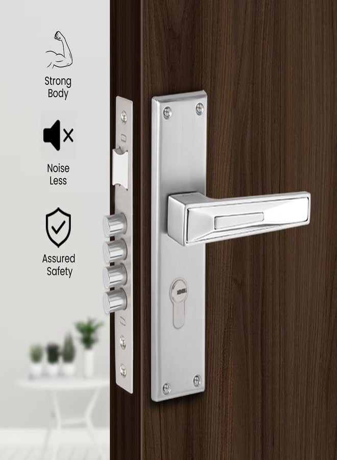 Link Axen Mortise Lock |for Main & Internal Door in Home, Office, Hotel | 10 Inches Heavy Duty Handle Set with Both Side Key Access, 3 Keys |SS Finish|2 Years Warranty - Image 4